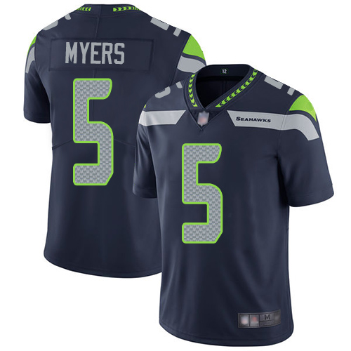 Seattle Seahawks Limited Navy Blue Men Jason Myers Home Jersey NFL Football #5 Vapor Untouchable